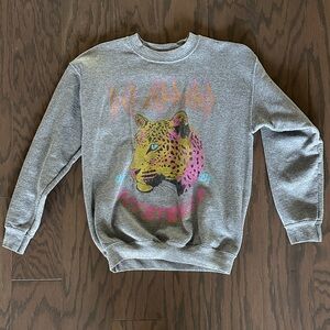 Gray Graphic Def Leppard Sweatshirt